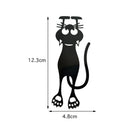 Stereo Hollow Kitten Bookmark PVC Cute Cartoon Animal Wacky Reading Marker