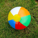 #A 30cm Colorful Inflatable Beach Ball PVC Outdoor Summer Swimming Water Sport