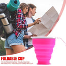 Multi-purpose Silicone Cup Outdoor Camping Drinking Mug Collapsible Water Cups