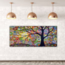Color Tree Oil Paint By Numbers DIY Handpainted on Canvas Wall Picture Unfr