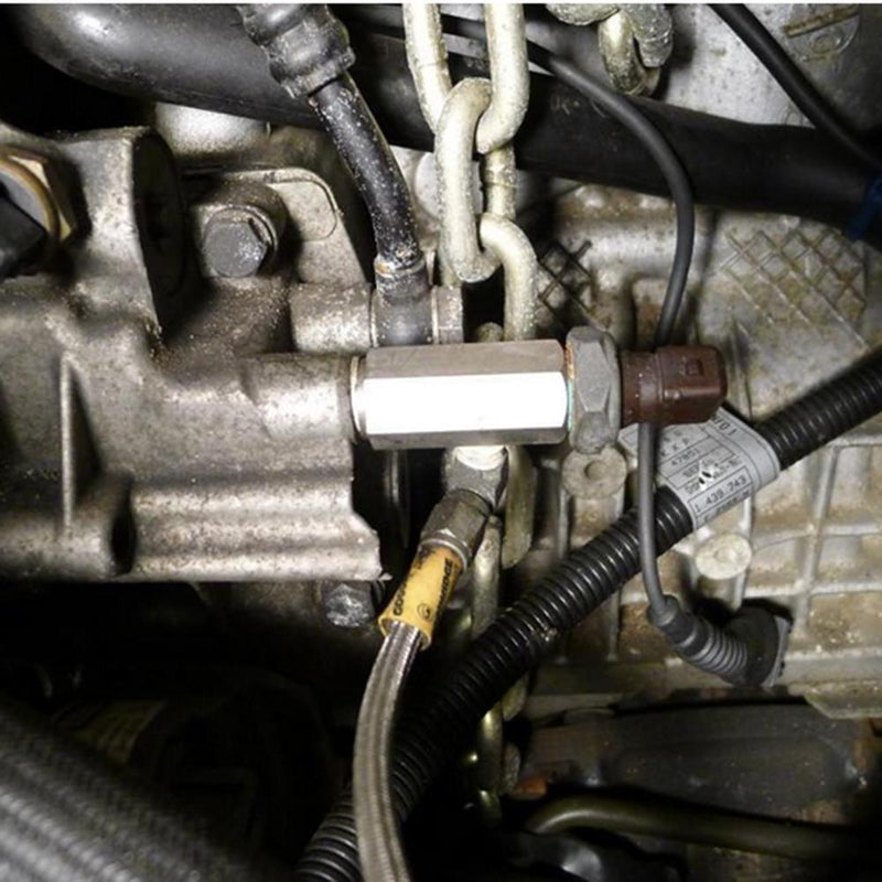 1/8in BSPT Oil Pressure Sensor Tee to NPT Adapter Turbo Feed Line Gauge T