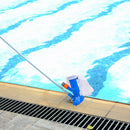 Pool Vacuum Cleaner Kit - Attaches to Hose Fountain Cleaning Tool (1 US) Newly
