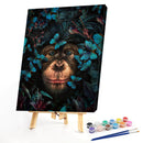 Frameless Oil Paint By Numbers Animal DIY Canvas Picture Craft Kit (B471)