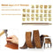 26pcs Wood Leather Punching Stamp Set Carbon Steel Metal Alphabet Stamps Newly