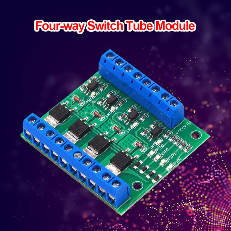 4-Channel MOSFET PLC Amplifier Board Driver Module 10A Optocoupler Isolatio