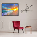 Painting By Numbers Kit DIY Quiet Seaside Hand Painted Canvas Oil Art Picture