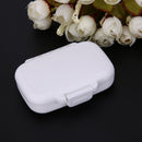 3 Grids Portable Pill Box Medicine Jewelry Storage Case Container(White)