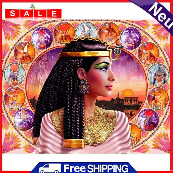 Cleopatra Frameless Picture Oil Paint By Numbers Hand Painted Picture for Home