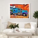 5D DIY Retro Blue Truck Diamond Painting Full Square Drill Rhinestone Pictu