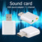 USB Sound Card 7.1 Channel External USB To 3.5mm Audio Adapter for Laptop Newly