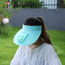 Breathable Summer Hat with Fan Sunscreen Visor Cap Fishing Hat for Sport Outdoor