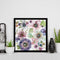 Ink Flower Oil Paint By Numbers Kit DIY Acrylic Painting Wall Art Picture C