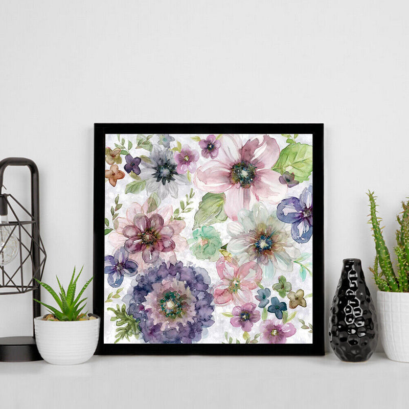 Ink Flower Oil Paint By Numbers Kit DIY Acrylic Painting Wall Art Picture C