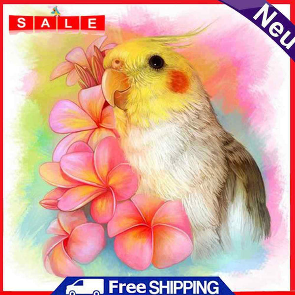 Full Round Drill 5D DIY Rhinestone Diamond Painting Birds and Flowers Handwork