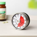 Portable Kitchen Timer Cooking Wind Up Timer Alarm Clock Stopwatch P9F0