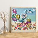 DIY Dress Girl Part Drill Special Shape Diamond Mosaic Painting Kit (Y203)