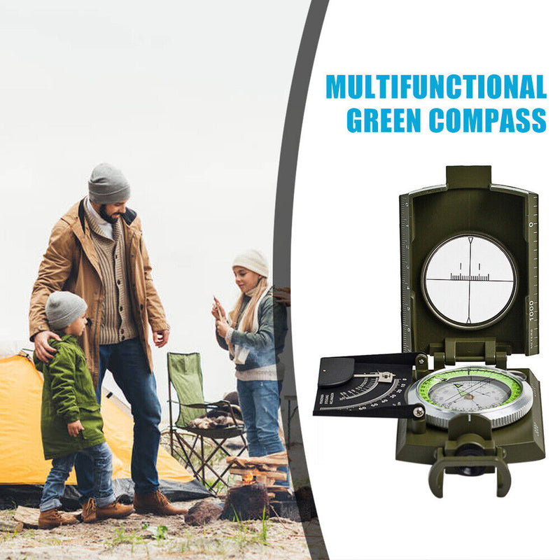 Waterproof Portable Tilt Meter Compass for Camping and Hiking