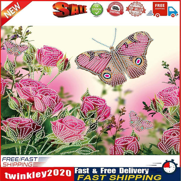 Butterfly Part Drill Special-Shaped Diamond Painting 5D Mosaic Kit (YX049) Newly