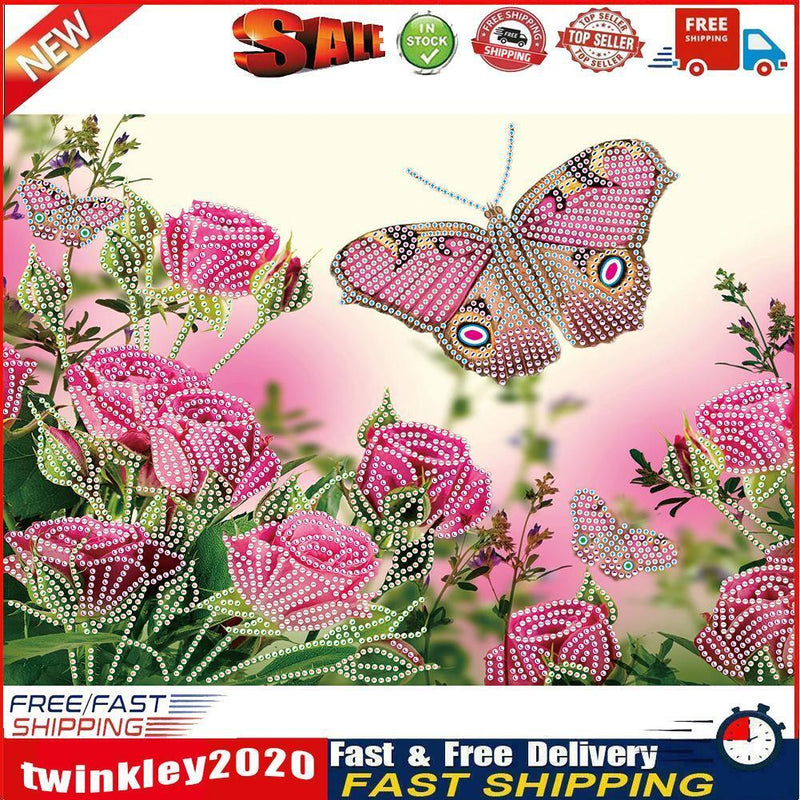 Butterfly Part Drill Special-Shaped Diamond Painting 5D Mosaic Kit (YX049) Newly