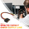 5pcs 8 inch SATA 15-Pin Male to Molex 4-Pin Female Power Cable