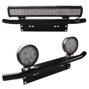 Universal Car Licence Plate Holder SUV Jeep Fog Lamp Mounting Frame (Black)