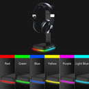 Headphone Headset Holder with RGB Light Earphone Bracket Desktop Display Stand