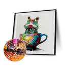 Frog Sitting in Cup Diamond Painting Kits Full Round Drill Decor 30x30cm (1)
