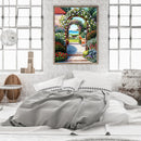 Full Cross Stitch Art Paint 11CT Stamped Yard Door Embroidery Wall Room Ornament