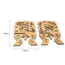 Eid Mubarak Wooden Bible Hollow Shelf Islam Book Storage Display Rack Stand