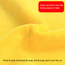Car Washing Towel Absorbent Coral Fleece Towel for Car Home Cleaning Yellow+G