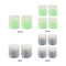 Luminous Stem Cover Tire Valves Caps Universal Valves Nozzles (12pcs Blue)
