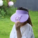 USB Charging Summer Hat with Fan Sunscreen Fishing Hat for Camping Travel Picnic