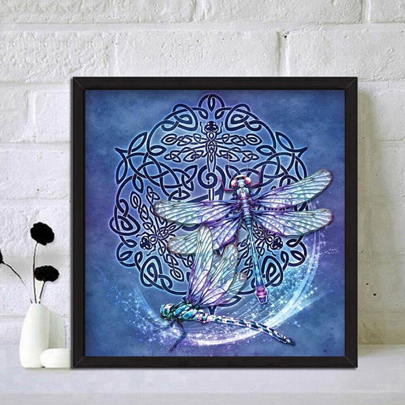 5D Diamond Painting DIY Dragonfly Full Drill Round Rhinestone Art Kit