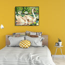 Painting By Numbers DIY Kit Swans Canvas Oil Art Picture Home Wall Decor Artwork