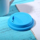 Silicone Cup Lid Reusable Anti-dust Leakproof Insulation Cup Cover (Blue)