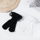 Accessories Girl Gift Maid Lolita Socks Knee High Transparent Lace Bow Socks