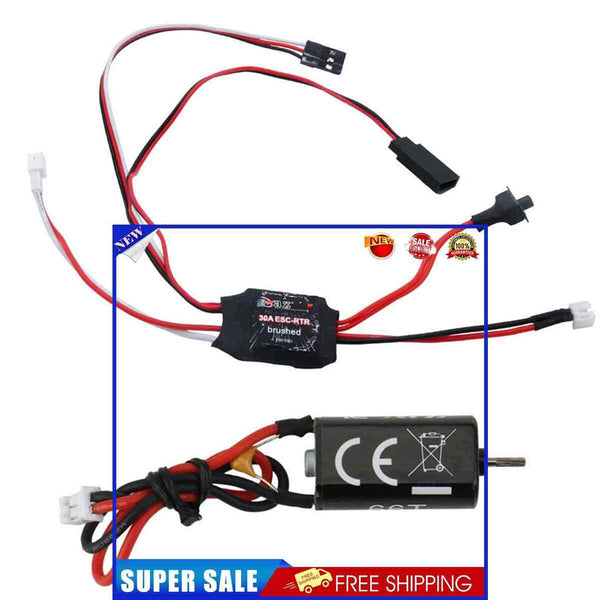 #A 050 Bushed Motor 30A Bushed ESC Kits for 1/24 RC Crawler Axial SCX24 AXI00002