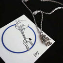 Pendant Valentine's Day Gifts Distressed Choker Mini Robot Necklace Thin Chain