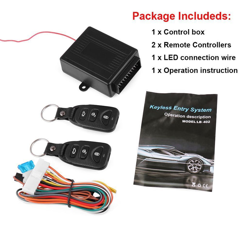 Door Lock Keyless Entry System Tail Box Switch Control Car Remote Central Kit