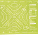 Rolling Dough Baking Mat Silicone Pizza Cake Maker Pad (Green 40x50cm) Newly
