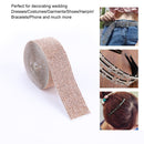 #A 1m Rhinestone Ribbon Tape Applicator Self-adhesive Crystal DIY Drill Wrap Dec