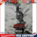 Full Cross Stitch 11CT Running Train Stamped Embroidery DIY Needlework Kits