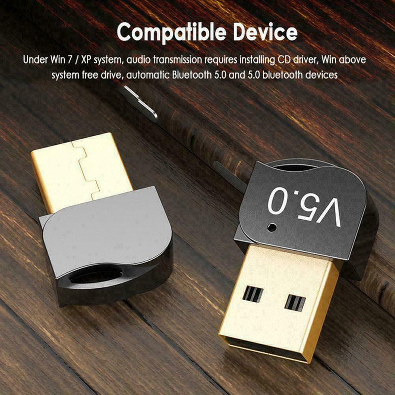 USB 5.0 Bluetooth Adapter Wireless Dongle High Speed LZ For PC Computer Win U6H7