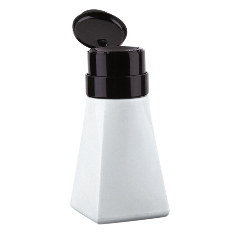 220ml Nail Polish Gel Remover Liquid Press Bottle Empty Lockable Pump Dispe