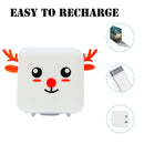 Bedoom Touch Sensor Rechargeable Silicone Deer Night Lights Clap Instant Light