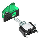 12V Illuminated LED Toggle Switch Control ON/OFF+Aircraft Missile Flip Up Cov