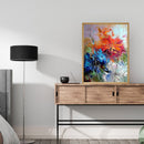 Frameless Oil Paint By Numbers DIY Flower Picture Craft Kit for Room Decoration