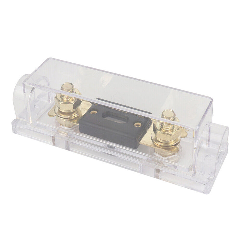 ANL Style Fuse Holder + 200A 300 Amp Fuses + Wire Lugs + Heat Shrink Tubes Kit