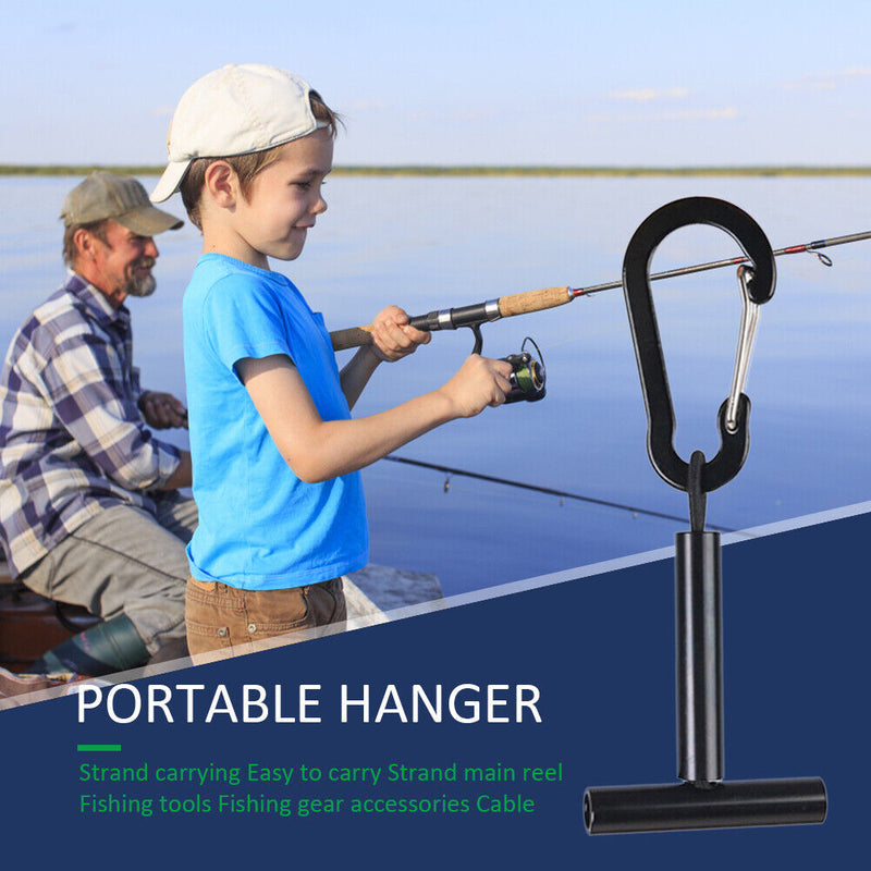 Multiple Tippet Spools Fishing T Holder Stack Carrier Aluminum Carabiner Hanger
