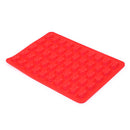 50 Cavity Gummy Bears Silicone Soap Ice Cube Tray Baking Mold (Red) Newly
